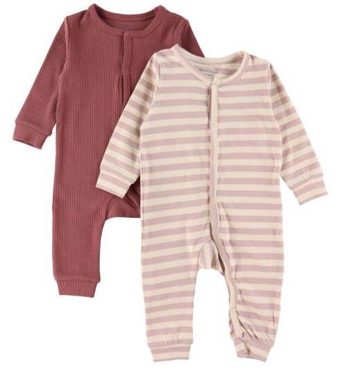 Minymo Sleep overall 2-pakning Violet Ice Minymo Sleep overall 2-pakning Violet Ice