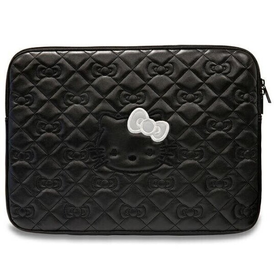 Hello Kitty Zip PU Quilted Bows-etui for en 14" bærbar datamaskin Svart Hello Kitty Zip PU Quilted Bows-etui for en 14" bærbar datamaskin Svart