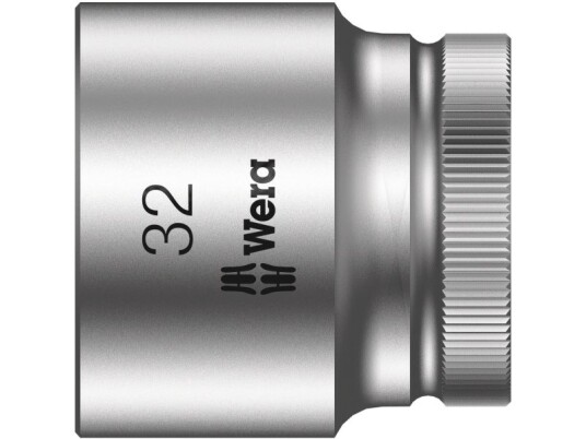 Wera 8790 Hmc, 1 Stykker, Sekskantet, 76,2 / 2 Mm (3 / 2"), Kromvanadiumstål, Grå, Iso 2725