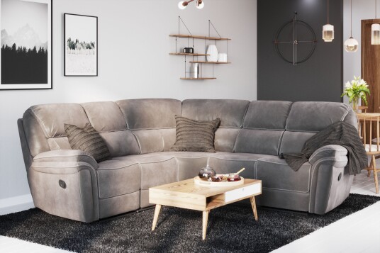 Saranda Hjørnesofa Grå