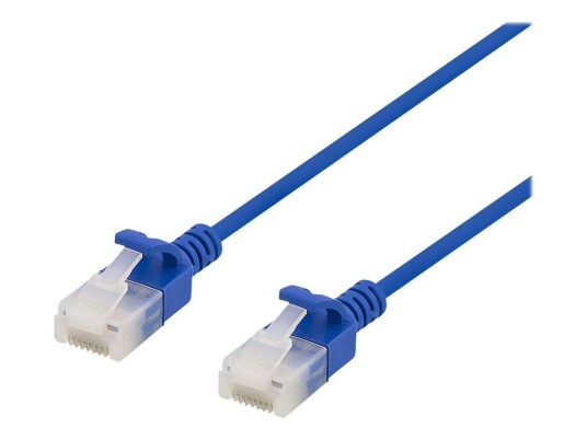 Deltaco 5 m Cat6a U/UTP Koblingskabel RJ-45 Blå