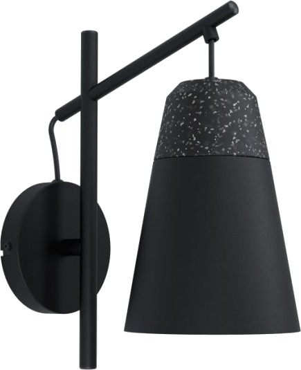 Eglo Canterras Vegglampe E27 Ø150 Svart