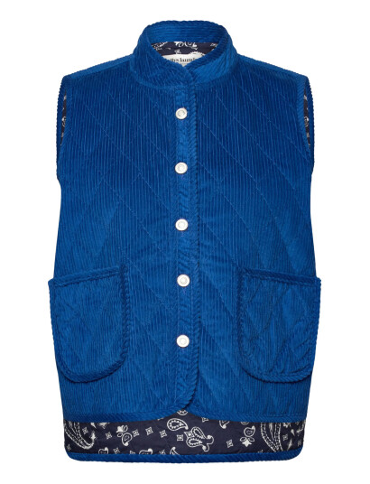 Lollys Laundry Cairoll Vest - Blue - M