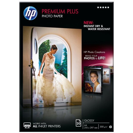 HP Premium fotopapir Plus A4 (20 ark) HP Premium fotopapir Plus A4 (20 ark)