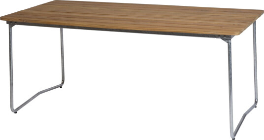 Grythyttan Stålmöbler Bord B31 Teak/galvanisert stål 170 x 92 cm Natur