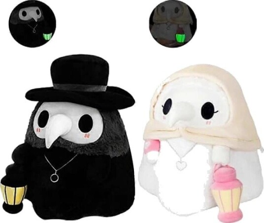 Halloween Pestdoktor Kosedyr med Lysende Lykt 7,8 tommer 2 stk FMY