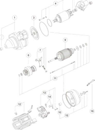MAHLE MS 354 Starter MAHLE MS 354 Starter