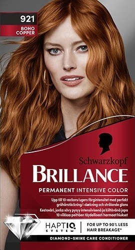 Schwarzkopf Brillance  Hair Color 921 Boho Copper