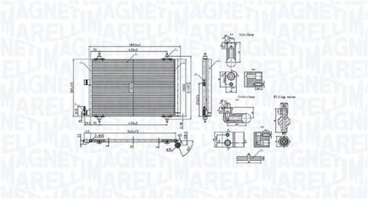 Kondensator MAGNETI MARELLI 350203908000 Kondensator MAGNETI MARELLI 350203908000