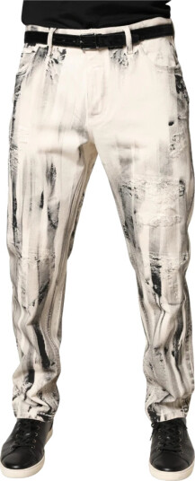 Dolce & Gabbana Herre Jeans Hvit L,