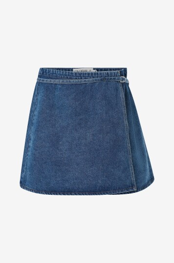 Global F - Denim skjørt Caja B-g - Blå