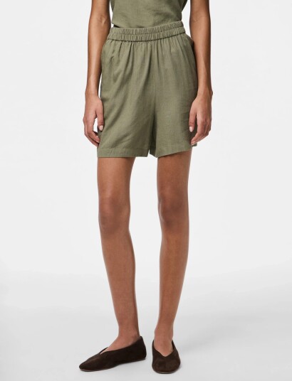 Pieces Pcpia Mw Shorts Wvn Noos Green XXL