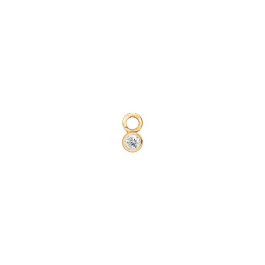 Julie Sandlau Purity Øredobber anheng 14 kt. Gull 0,017 ct. YG14-EP06 - Dame - Gold