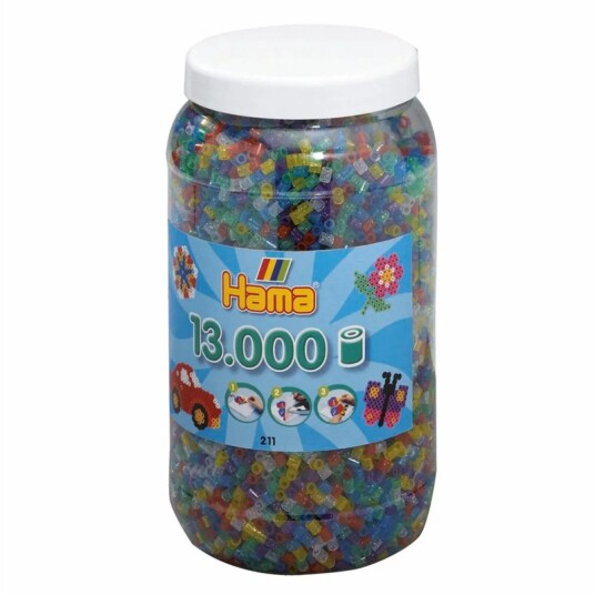 Hama Ironing beads in Pot-Glittermix 13.000pcs.