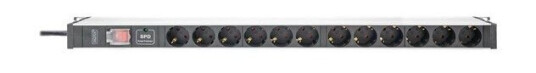 Digitus 1U Power Distribution Unit 3600 VA med 12 Utganger Type F Digitus 1U Power Distribution Unit 3600 VA med 12 Utganger Type F