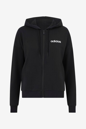 adidas Sport Performance Hettegenser W Lin FT FZ HD Svart