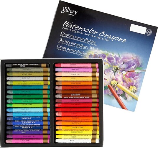 Akvarellkritt Creativ Company Gallery L9,3 cm 36 stk/1 Pk