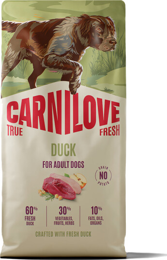 Carnilove True Fresh Hundefôr med And for Voksne Alle Raser 12 kg Carnilove True Fresh Hundefôr med And for Voksne Alle Raser 12 kg