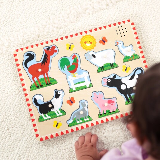 Melissa & Doug Puslespill med lyd Bondegårdsdyr