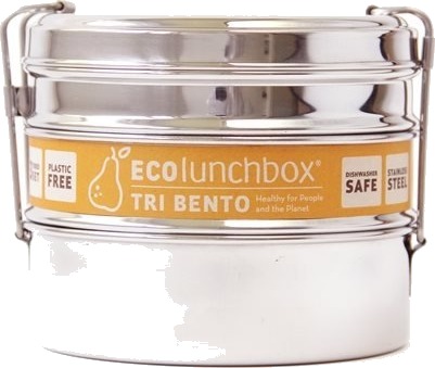 ECOlunchbox Rund tredelad matlåda Tri Bento