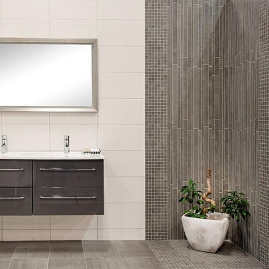 Mosaikk Ceramiche Keope Back Grå Strips 30x60 cm