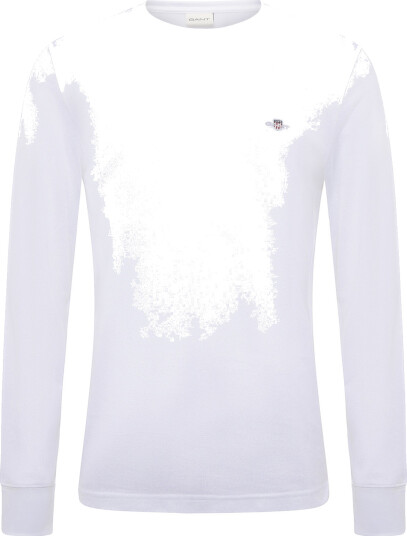 Gant Slim Pique Ls T Shirt White XXL