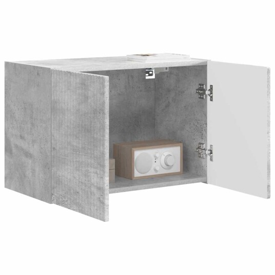 TV Veggskap Betonggrå 59,5 x 31 x 40 cm Konstruert tre