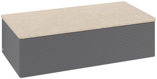 Villeroy & Boch Villeroy & Boch Antao Sideskap 100x50x26,8 cm u/lys Antrasitt/Crème Villeroy & Boch Villeroy & Boch Antao Sideskap 100x50x26,8 cm u/lys Antrasitt/Crème