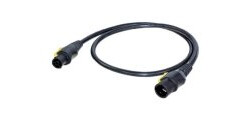 Neutrik Strøm Tilslutningskabel [1x PowerCon-tilslutning - 1x PowerCon-stik] 1.50 m Sort, Gul