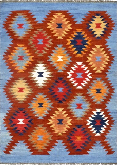 Orientalsk Teppe Hazara Kelim Hand Woven 135 x 184 cm Størrelse: 135 x 184 cm
