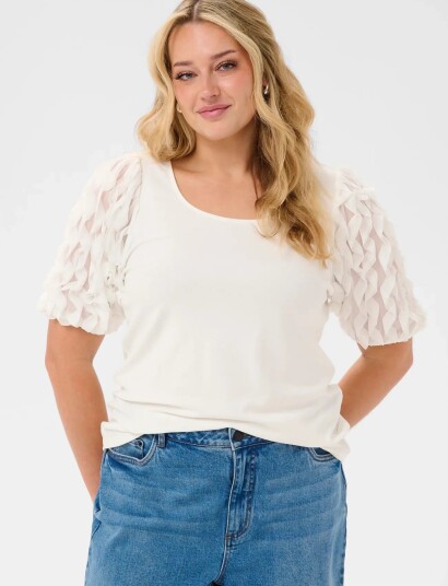 Kaffe Curve Kclinda Tshirt White M