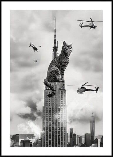 Cat on top Plakat Plakat / 50x70cm