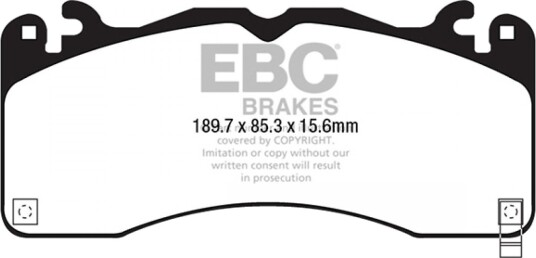 Bremseklosser sett EBC Brakes DP43040R
