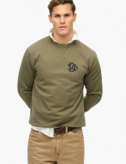 Superdry Merchant Sweatshirt   Khaki green   XXL