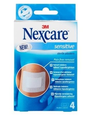 Nexcare Sensitiv Sterile 8x10cm 4strip
