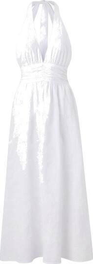 Gina Tricot Maxikjole Halterneck Hvit