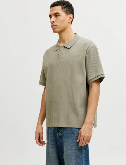 Jack & Jones Jjeharrison Structure Polo Ss Ln Khaki green S Jack & Jones Jjeharrison Structure Polo Ss Ln Khaki green S