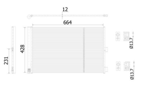 Kondensator MAHLE ORIGINAL AC 911 000S