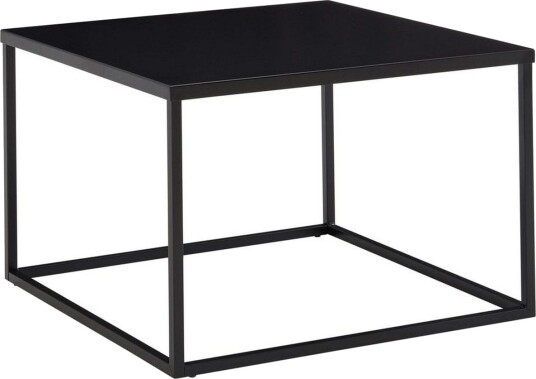 Sofabord Wohnling metall kvadratisk, moderne stil Svart - Svart