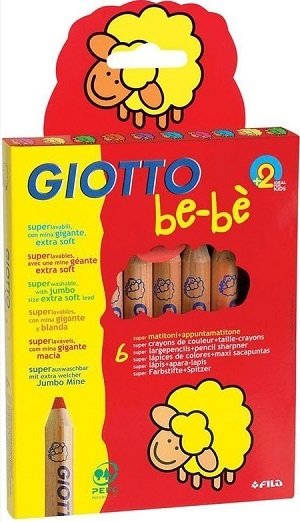 Fargeblyanter Giotto be-be 6pk Fargeblyanter Giotto be-be 6pk