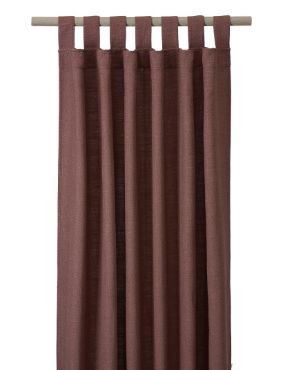 compliments Ivalo Curtain 140X230 Cm W/Loops - Brown - 140X230CM
