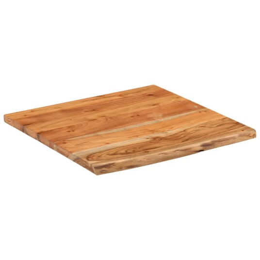 Vegghylle 40x40x2,5 cm firkantet heltre akasie naturlig kant 8721012089730