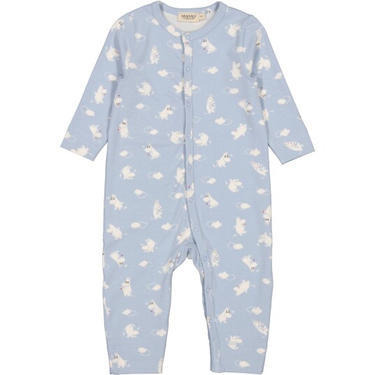 MarMar Modal Smooth Print Blue Moomin Ruka Romper 6 mdr/68