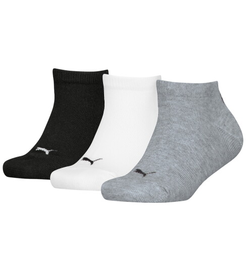 Puma Ankelsokker - 3-pack - Grå/Hvit/Svart - Puma - 27/30 - Sokker - 27-30
