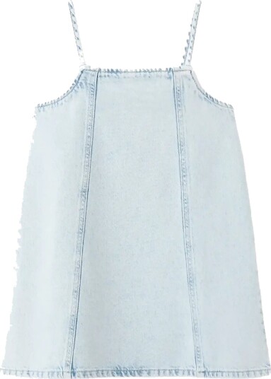 Mango Short Denim Dress Blue 146