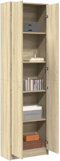 Garderobeskap sonoma eik 55x25x189 cm sponplate 8721158628138