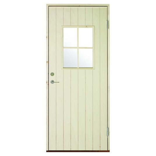 Swedoor Dørsett Sælen Boddør Gl 90x200 Høyre Ubehandlet Med Glass Swedoor Dørsett Sælen Boddør Gl 90x200 Høyre Ubehandlet Med Glass