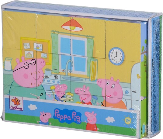 Peppa Gris Klosspuslespill 12 deler 16x12 cm