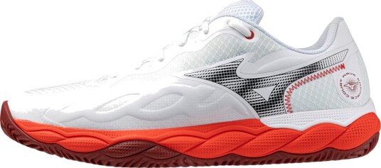 Mizuno Wave Enforce Court CC Tennissko Herre Hvit/Rød 46