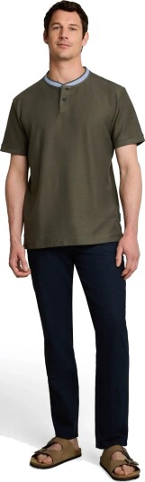 Tom Tailor Structured Polo   Khaki green   M